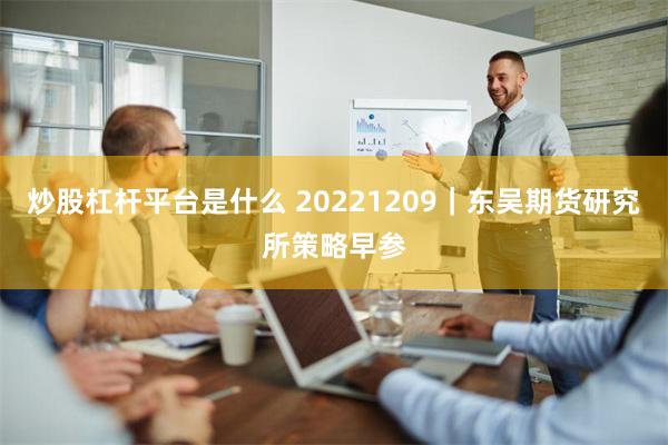 炒股杠杆平台是什么 20221209｜东吴期货研究所策略早参