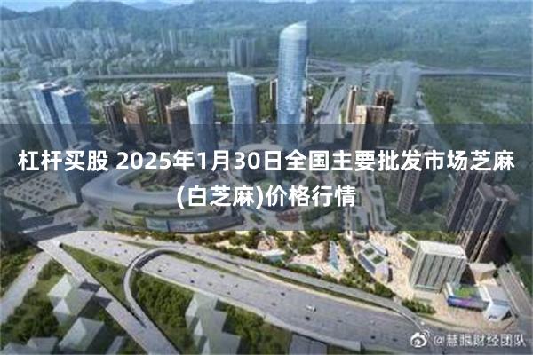 杠杆买股 2025年1月30日全国主要批发市场芝麻(白芝麻)价格行情